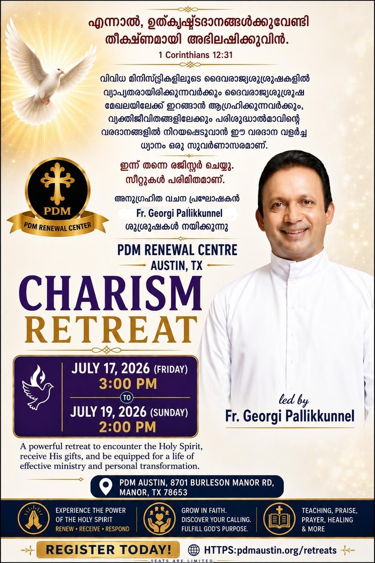 Charism Retreat Led By Fr.Georgi Pallikunnel