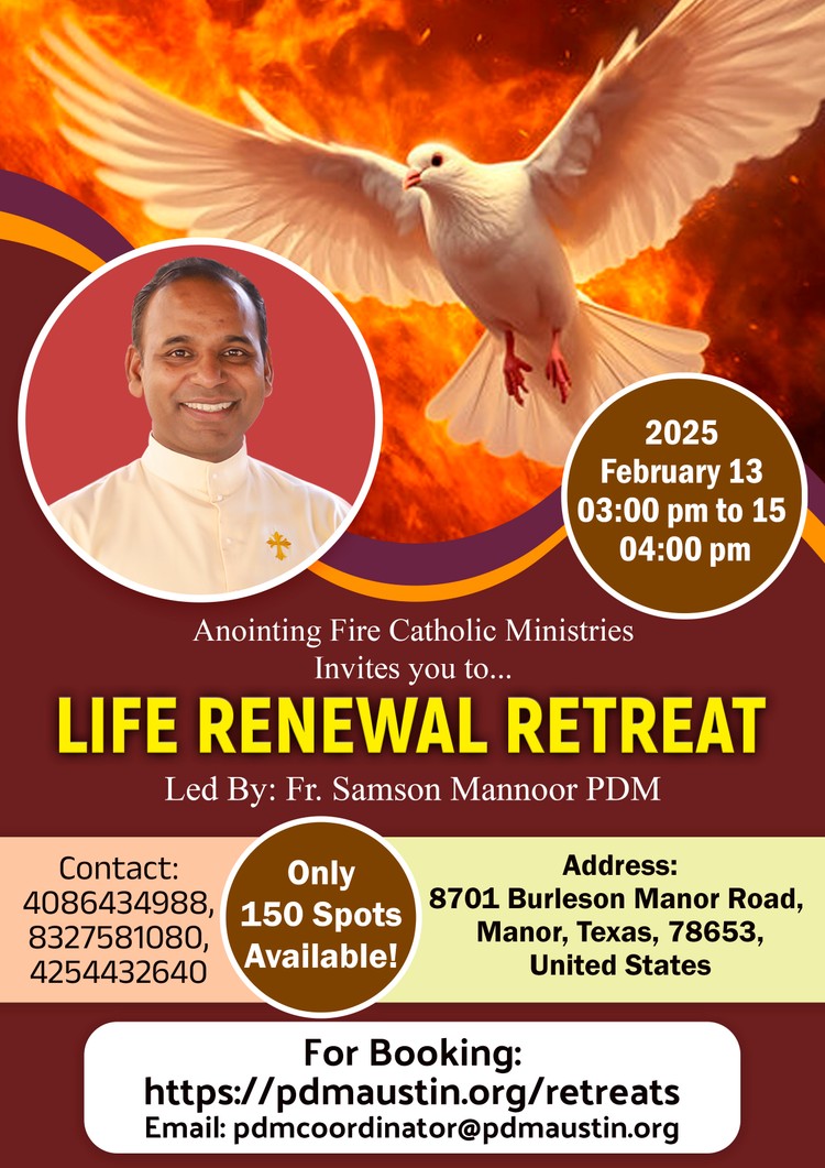 Life Renewal Retreat (Jeevitha Naveekarana Dhyanam) Led by Rev.Fr.Samson Mannoor PDM